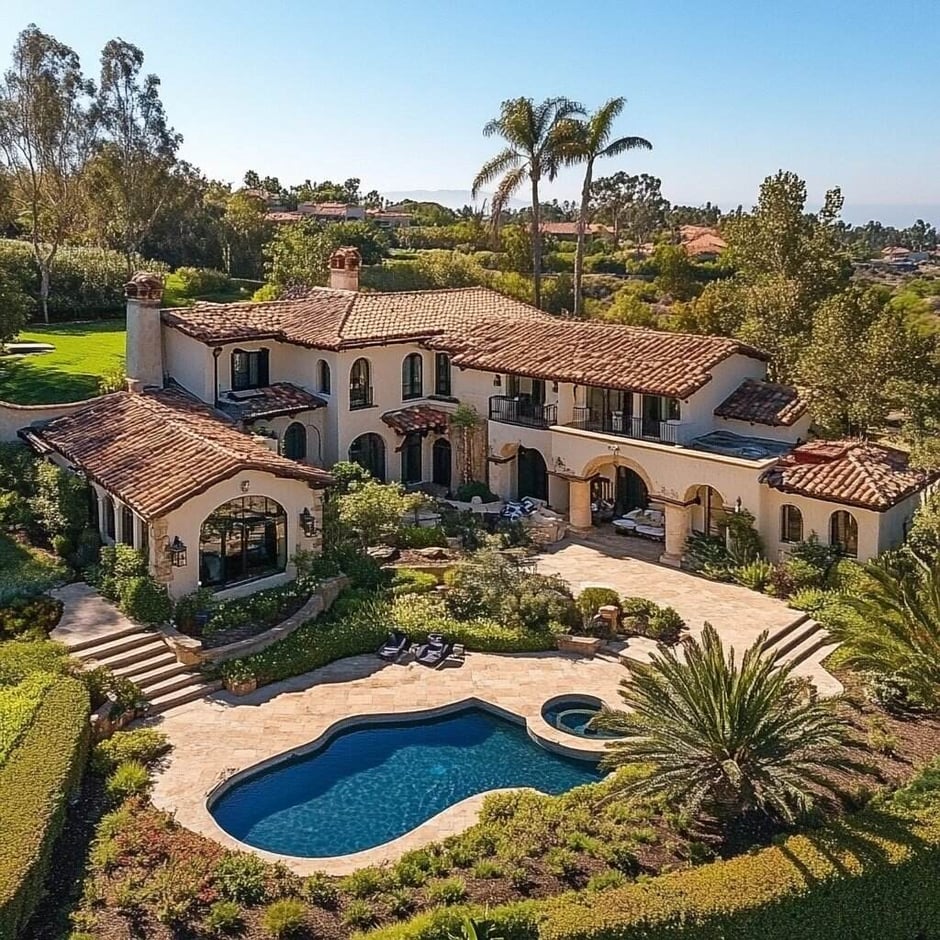 Mediterranean Villa home remodel in Rancho Santa Fe by Honeycomb Design and Build