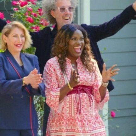 Ati Williams on set of Netflix's Hack My Home