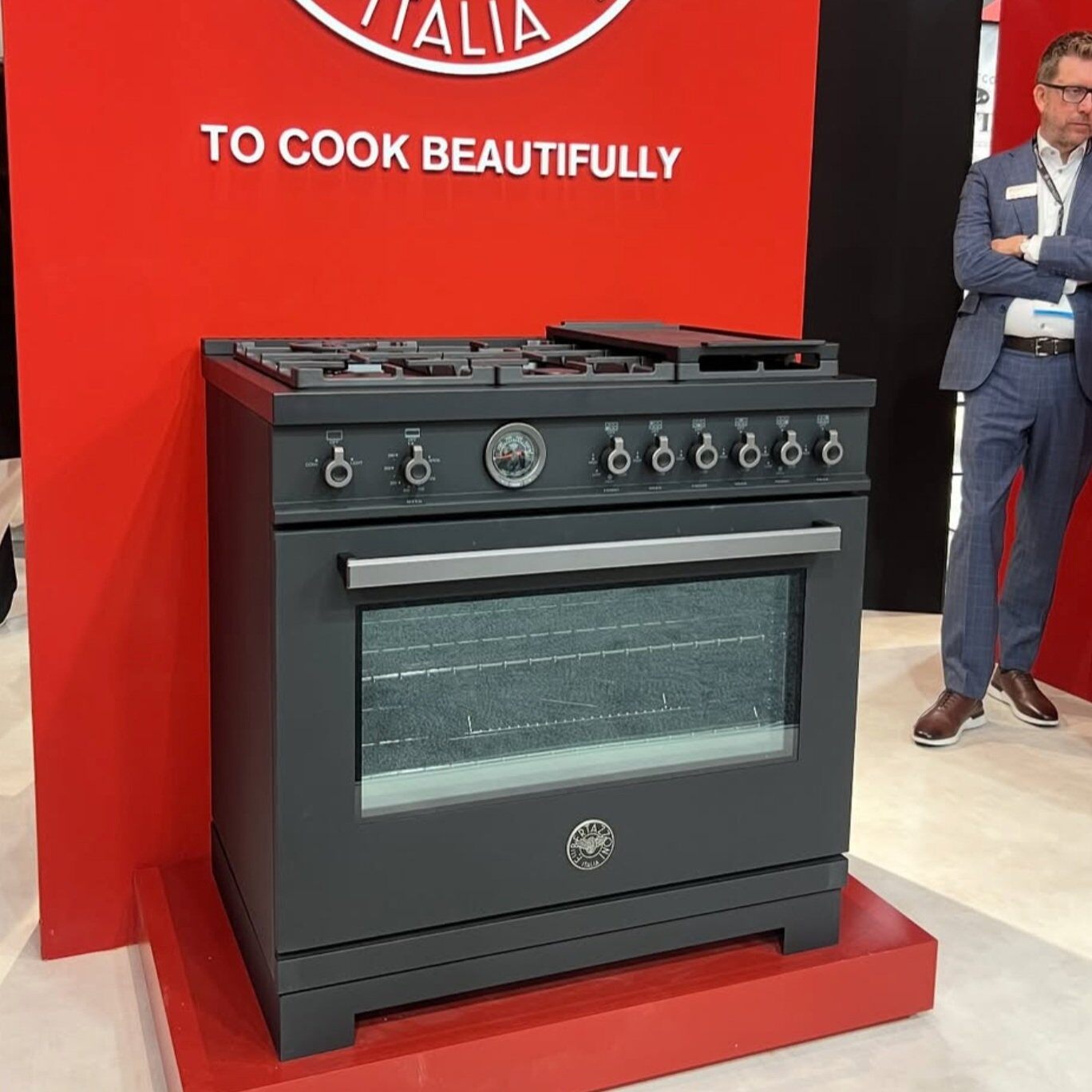Bertazzoni oven taken by Honeycomb Design and Build in San Diego